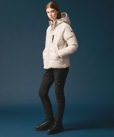 JOSEPH ABBOUD MOUNTAIN 【サステナブル/軽量/7ポケット/JAPANファブリック】ライトナイロンワッシャーアウトドア ダウンブルゾン