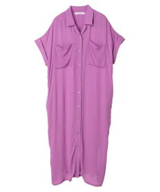 AMERICAN HOLIC 楊柳Ｗポケット開襟ワンピース