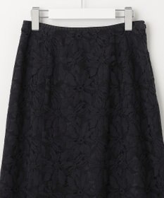 自由区 【XSサイズ～/洗える/セット可】フラワーコードレース レーススカート
