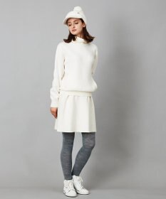 23区GOLF 【WOMEN】【手洗い可】ニット フレアスカート