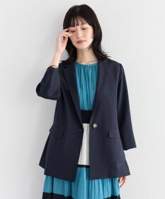 YECCA VECCA マシンウォッシャブルリネンライクジャケット