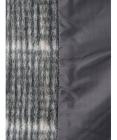 Green Parks コクーンシルエットチェックシャギーコート