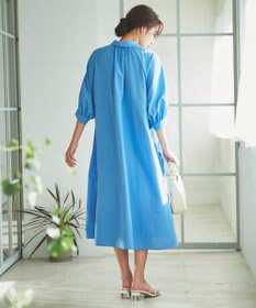 Feroux 【洗える】パフスリーブシャツ ワンピース