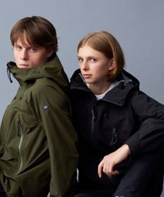 JOSEPH ABBOUD MOUNTAIN 【ECO撥水/耐水性/透湿防水素材/ストレッチ/軽量】ボイルドポリエステル3レイヤー マウンテンパーカー