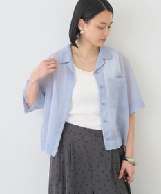 AMERICAN HOLIC シアーショート丈開襟シャツ