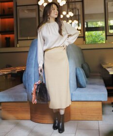 ANY SIS 【前後着用可能】ギャザーネック ブラウス