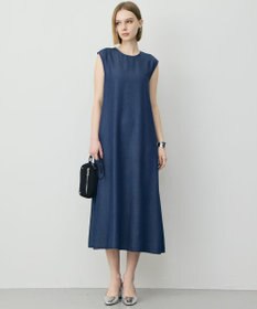 ICB L ナチュラルソフトデニム ノースリーブワンピース