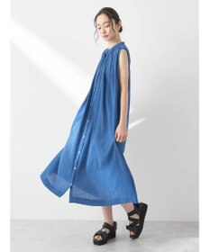 earth music&ecology 綿クレープワンピース（無地）