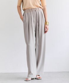 BEIGE， RUE / ドライタッチイージーセミワイドパンツ