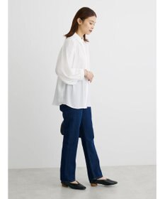 Green Parks 袖プリーツ衿付きブラウス