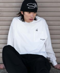 WEGO ポケット刺繍BIG　T（長袖）