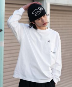 WEGO ポケット刺繍BIG　T（長袖）
