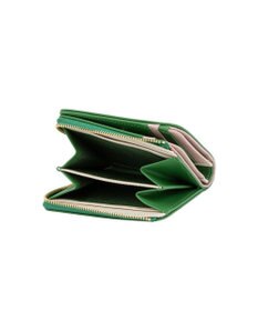 LANVIN en Bleu リュクサンブールカラー 二つ折りLファスナー財布