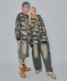 WEGO 【ユニセックス着用ITEM/MLサイズ展開】カモフラナンバリングホッケーT（LS）