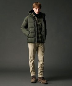 JOSEPH ABBOUD MOUNTAIN 【サステナブル/軽量/7ポケット/JAPANファブリック】ライトナイロンワッシャーアウトドア ダウンブルゾン