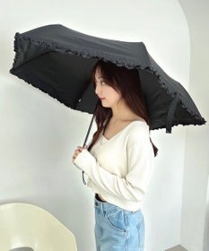 WEGO 【日傘/雨晴兼用/UVカット/日焼け対策/紫外線対策/熱中症対策】PROTECT　U　フリル