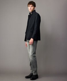 JOSEPH ABBOUD 【清涼/軽量/ストレッチ/ソフト】プリントレノクロス コンバーチブル ジャケット