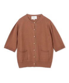 BEIGE， 【洗える】VALOIS / 半袖カーディガン