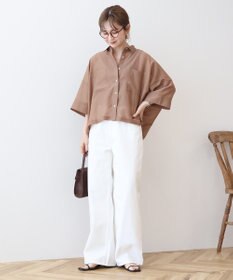 AMERICAN HOLIC Wポケットシアー半袖シャツ