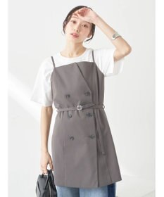earth music&ecology トレンチ風キャミミニワンピース