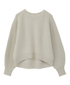 YECCA VECCA パールネックニット