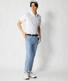 FILA GOLF／marie claire 【FILA GOLF】メッシュ加工ビックロゴ半袖ポロシャツ