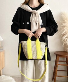 LA BAGAGERIE 【maison vert】【ペーパー素材使用】2WAYかごバッグ