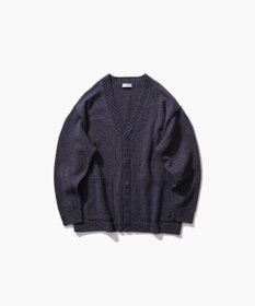 ATON WOOL MOULINE | オーバーサイズカーディガン - UNISEX