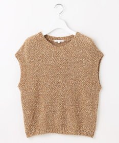 自由区 L 【カタログ掲載】ラメファンシーツイードニット ベスト