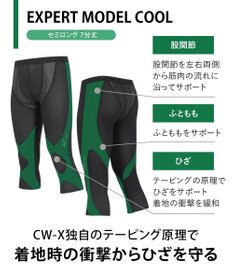 CW-X 【MEN】 CW-X スポーツタイツ セミロング 7分丈 股関節・ひざサポート クールタイプ ジョギング・ウォーキング メンズ HXO767 /ワコール