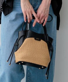 23区 【先行予約】ペーパーライクコンビ ショルダーバッグ (S)