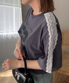 WEGO レースショルダーショートT