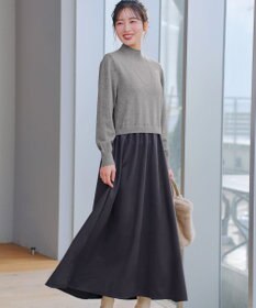 Tiaclasse ニットドッキングワンピース