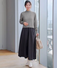 Tiaclasse ニットドッキングワンピース