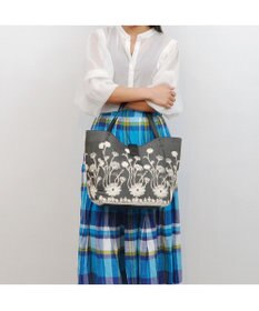 UNBILLION cachecache 花刺繍トートバッグL