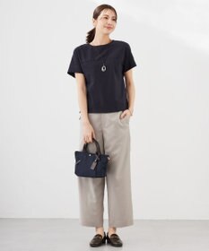 J.PRESS LADIES L 【WEB限定カラーあり・抗菌消臭・吸水速乾】サッカージャージー フレンチスリーブ カットソー