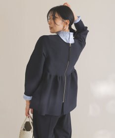 UNFILO フリルネックシャツ