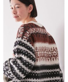 AMERICAN HOLIC フェアアイル柄ニットカーディガン