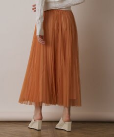 GRACE CONTINENTAL チュールマチプリーツスカート