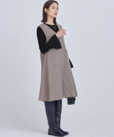 組曲 チドリツイル ジャンパーワンピース