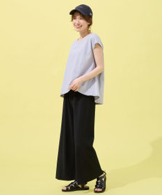 ANY チュールデザインフレンチスリーブTシャツ