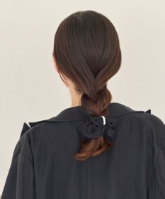 Phoebe <オンワード限定セット>メタルグリッターシュシュ×メタル×ビジュー2ラインピアス