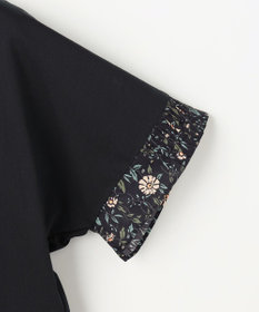 J.PRESS LADIES 【一枚で着映え】LIBERTYコンビ フレンチスリーブ カットソー