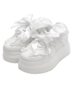WEGO ダブルリボンフリルスニーカー