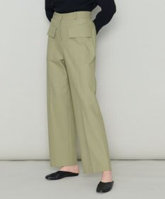 JOSEPH 【洗える】オーガニックツイル　ワイドトラウザーズ