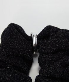 Phoebe <オンワード限定セット>メタルグリッターシュシュ×メタル×ビジュー2ラインピアス