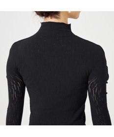 Chacott 【ノーソーイングニット】スタッズハイネックショートトップ