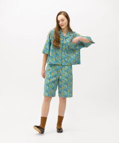 LENO LIBERTY PRINT OPEN COLLAR SHIRTS / リバティプリント半袖シャツ