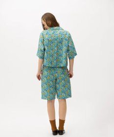LENO LIBERTY PRINT OPEN COLLAR SHIRTS / リバティプリント半袖シャツ