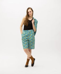LENO LIBERTY PRINT OPEN COLLAR SHIRTS / リバティプリント半袖シャツ